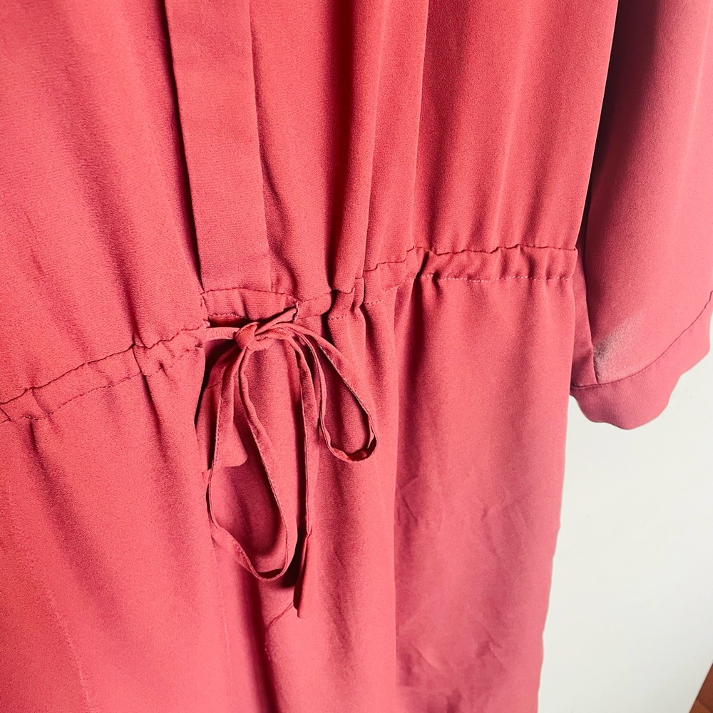 Women’s coral Kismet fall 3/4 sleeve dress. Flowy princess barbie - Picture 3 of 6